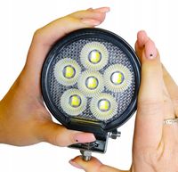 LAMPA ROBOCZA LEDOWA 24 LED 24W 12-24V DIODY OSRAM OKRĄGŁA MINI HALOGEN