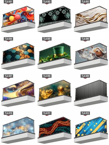 Osłona balkonowa mata ozdobna na balkon na wymiar ABSTRAKCYJNE WZORY na Arena.pl