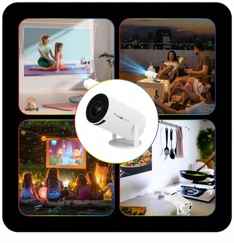 PROJEKTOR RZUTNIK ANDROID TV 4K WIFI FULL HD PRZENOŚNY SMART GŁOŚNIK na Arena.pl