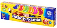 farby plakatowe astra 12 kolorów 20 ml + 1 gratis