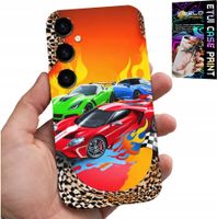 ETUI DO SAMSUNG GALAXY A24 4G - DLA DZIECI, SAMOCHODY WYŚCIGOWE + SZKŁO