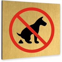 Tabliczka ALUMINIUM ZŁOTA Tablica nierdzewna PIKTOGRAM DOWOLNY TEKST NAPIS