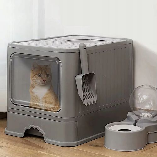 DUŻA KUWETA dla Kota Z FILTREM Z SZUFLADĄ na żwirek Z ŁOPATKĄ na Arena.pl