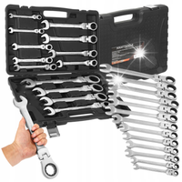 ZESTAW KLUCZE PŁASKO-OCZKOWE Z GRZECHOTKĄ ŁAMANE 13e WALIZKA 8-32mm KD11305