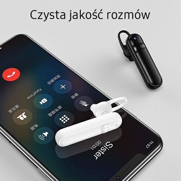 beline słuchawka bluetooth lm01 biała/white zdjęcie 7