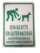 Znak Ostrzegawczy Język Niemiecki 25x35 cm Aluminium 2 Sztuki Wodoodporny