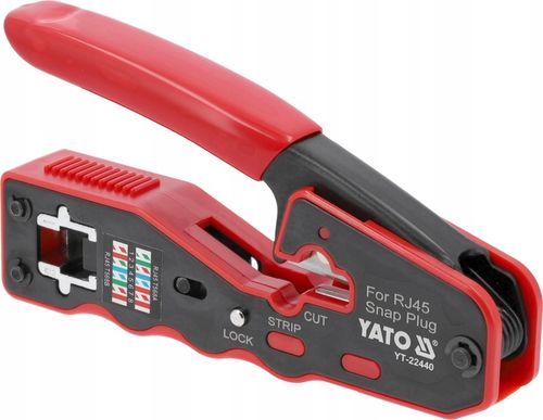 YATO SZCZYPCE 135MM DO ZACISKANIA WTYKÓW PRZELOTOWYCH WTYCZEK RJ45 na Arena.pl