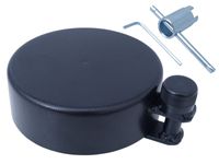 Zabezpieczenie wlewu paliwa FI 80 mm pełne, z kluczem trzyzębowym