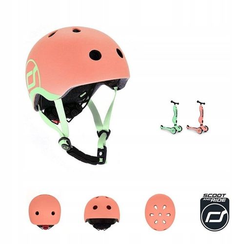 SCOOTANDRIDE Kask XXS-S dla dzieci 1-5 lat Peach na Arena.pl