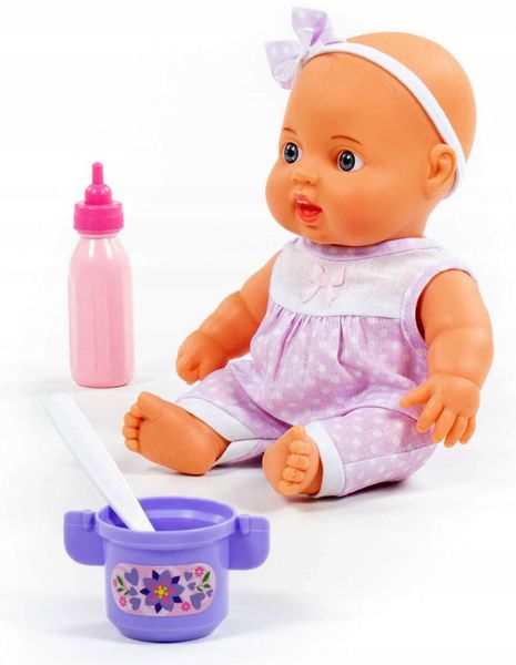 Lalka Bobas do karmienia 24 cm + 3 elementy zdjęcie 5