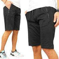 KRÓTKIE SPODENKI męskie DRESOWE z KIESZENIAMI na ZAMEK dresy szorty r. XL
