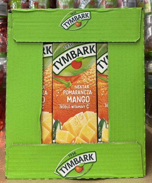 Tymbark nektar pomarańcza-mango 1l - karton zdjęcie 1