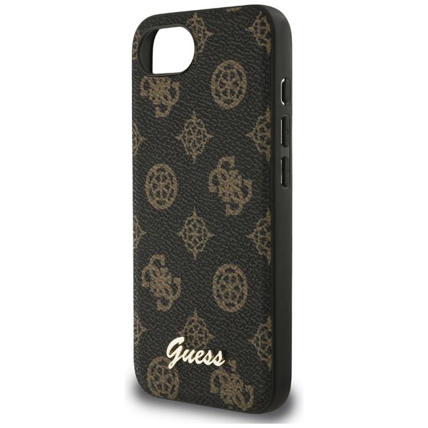 etui guess peony script logo magsafe do iphone 16e czarny zdjęcie 6
