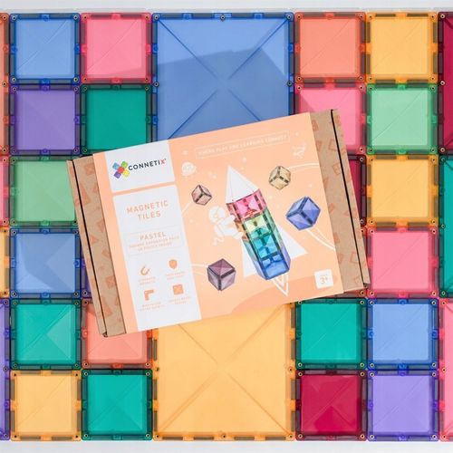 Connetix: 40 el. Klocki magnetyczne Pastel Square na Arena.pl