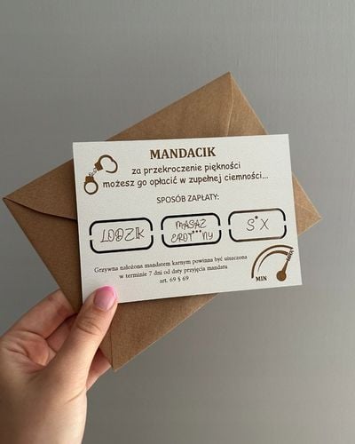 MANDACIK ZA PRZEKROCZENIE PIĘKNOŚCI zabawny prezent dla dziewczyny na Arena.pl