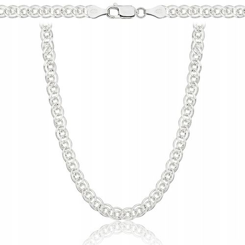 Srebrny Łańcuszek Męski Nonna MONALIZA Pełna Diamentowana 5 mm Srebro 925 na Arena.pl