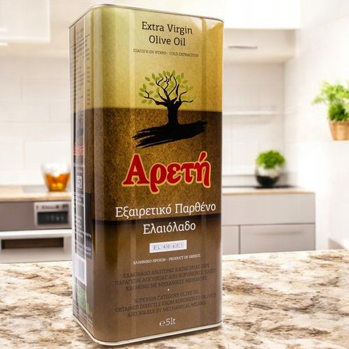Oliwa z oliwek z Grecji Areti PLATINUM extra virgin Kalamata 5L +buteleczka na Arena.pl
