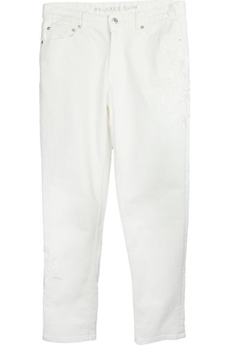 M&S Białe Spodnie, Hafty, Regular - 36 / S na Arena.pl