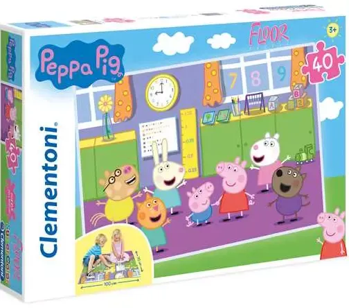 Puzzle podłogowe 40 elementów. Świnka Peppa zdjęcie 1