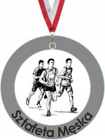 MEDAL Z PLEXI 5 cm nadruk UV sztafeta męska personalizacja duży wybór