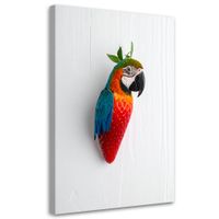 Obraz do pokoju dziecka salonu, Abstrakcja Papuga Truskawka