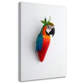 Obraz do pokoju dziecka salonu, Abstrakcja Papuga Truskawka