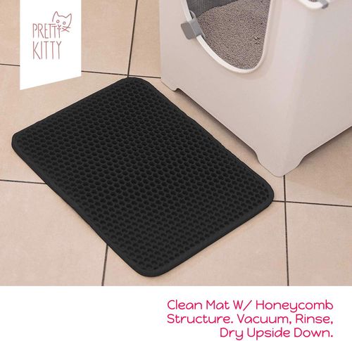 Mata do kuwety dla kotów czarna 30 x 40 cm na Arena.pl