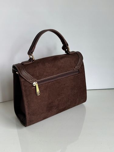 Torebka Gallantry Paris HIT czekoladowa zamsz eco brązowa listonoszka brąz na Arena.pl