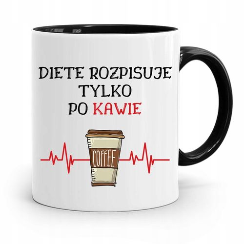 Dla Dietetyka Dietetyczki Kubek Czarny Na Prezent Z Nadrukiem Ze Zdjęciem na Arena.pl
