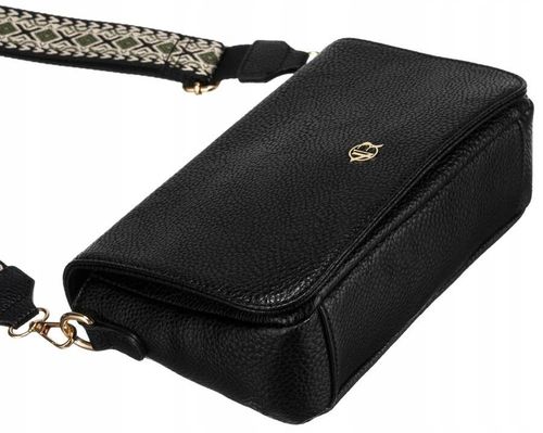 listonoszka damska ze skóry ekologicznej z dodatkową portmonetką - rovicky na Arena.pl