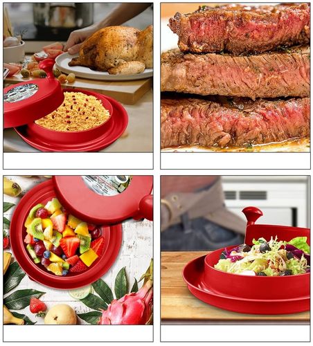 Narzędzie do Siekania Kurczaka Rozdrabniacz do Mięsa Czerwony Stal na Arena.pl