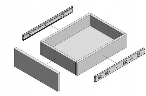 Prowadnica kulkowa GTV VERSALITE PLUS+ 600 mm pełny wysuw cichy domyk na Arena.pl