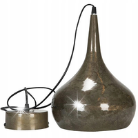 LAMPA SUFITOWA WISZĄCA NAD STÓŁ LOFT METALOWA BRĄZOWA DO SALONU SYPIALNI