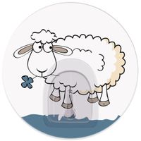 Haczyk samoprzylepny FUNNY SHEEP - Bella Tatkraft