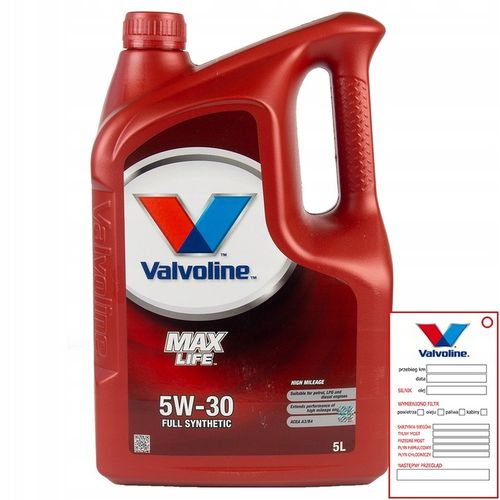 Valvoline Max Life A3/B4 5W30 5L na Arena.pl
