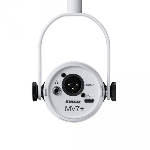 Mikrofon dynamiczny do podcastów Shure MV7 W XLR USB-C studyny Biały na Arena.pl