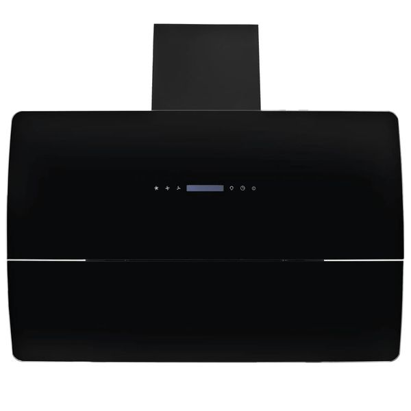 Ścienny okap kuchenny, stal nierdzewna, 756 m³/h, 90 cm, czarny zdjęcie 4