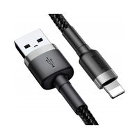 Baseus kabel Cafule USB - Lightning 2,0 m 1,5A szaro-czarny