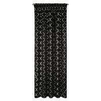 Zasłona zaciemniająca błyszcząca na taśmie MILI 140X270 czarna + srebrna