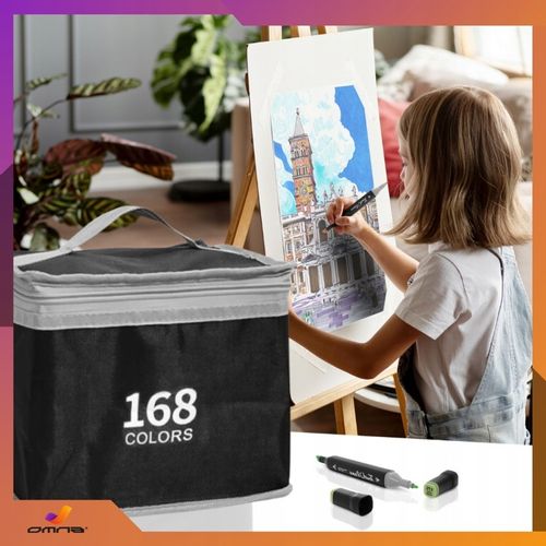 Markery alkoholowe flamastry mazaki pisaki dwustronne touch podstawka 168 na Arena.pl