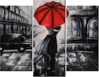 60 90CM OBRAZ 3 ELEM ZAKOCHANI ŚCIENNY DRUK PŁÓTNO