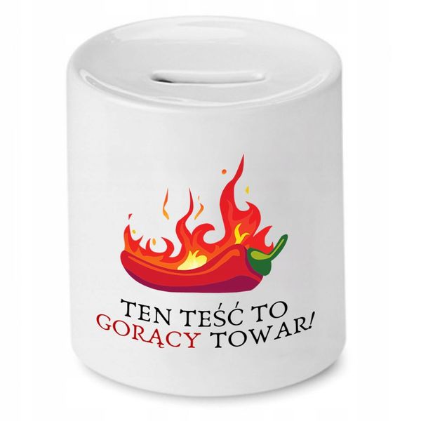 Skarbonka Dla Teścia To Gorący Towar Prezent Z Nadrukiem Ze Zdjęciem zdjęcie 1