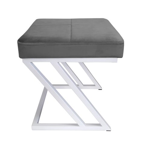 Pufa ZETA LOFT taboret podnóżek podstawa biała BL14 na Arena.pl