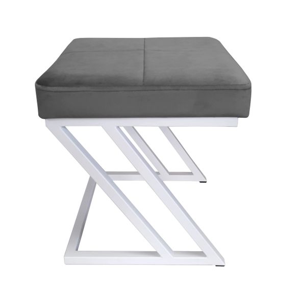 Pufa ZETA LOFT taboret podnóżek podstawa biała BL14 zdjęcie 2