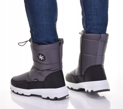 WYSOKIE ŚNIEGOWCE MĘSKIE KLASYCZNE OCIEPLANE BUTY ZIMOWE SOLIDNE na Arena.pl