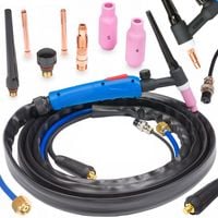 Uchwyt TIG WP-17V 4m zaworek przycisk do spawarki MMA 10-25 TIG LIFT