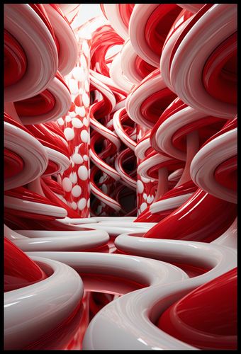 Plakat 68x101cm Czerwone Wiry na Arena.pl