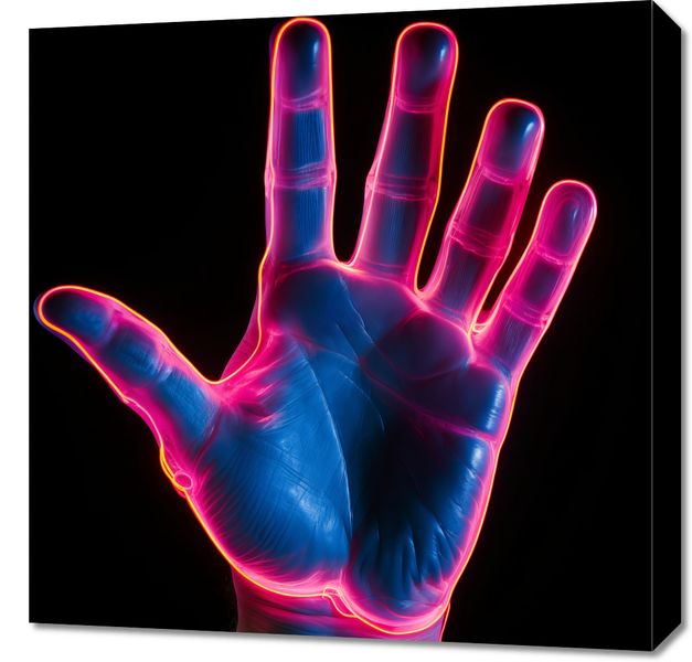 Obraz 60x60cm Dotyk Przyszłości zdjęcie 1