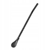 Bombilla Rosario do yerba mate 19 cm - Czarna