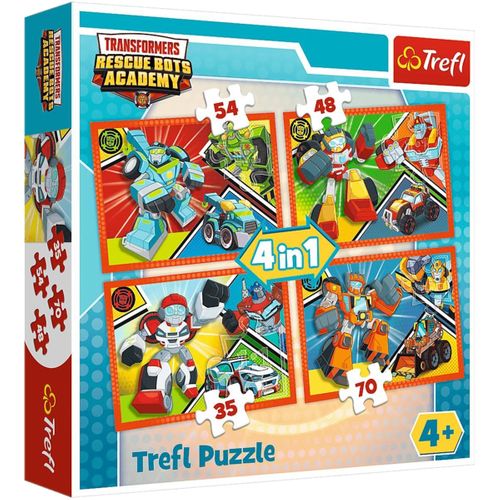 TREFL Puzzle 4w1 Akademia Transformersów na Arena.pl